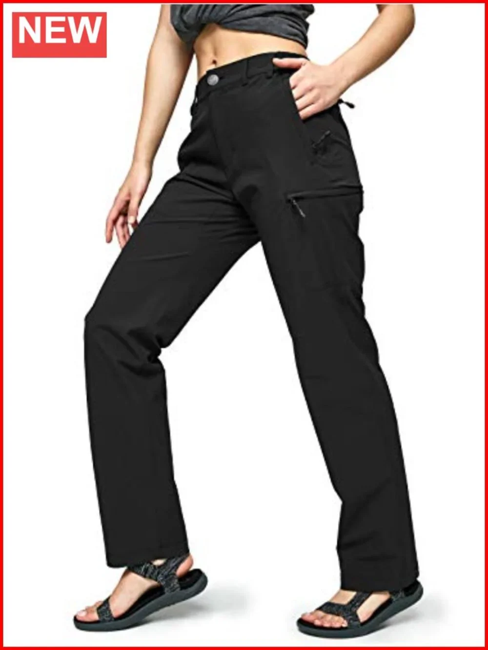Women's Quick Dry Cargo Pants Lightweight Hiking with 6 Pockets Stretchy